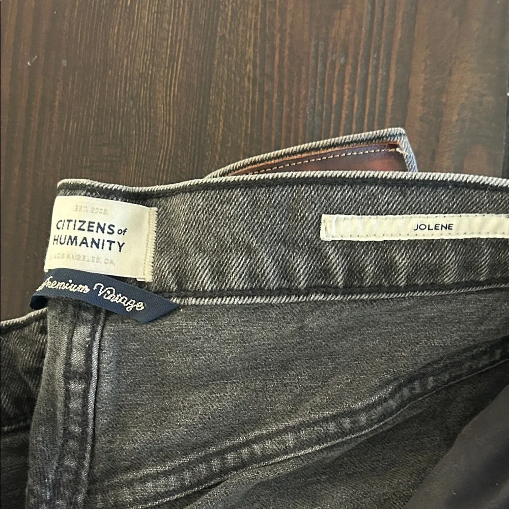 Citizens Of Humanity Dark Gray Straight Jeans - Picture 2 of 5